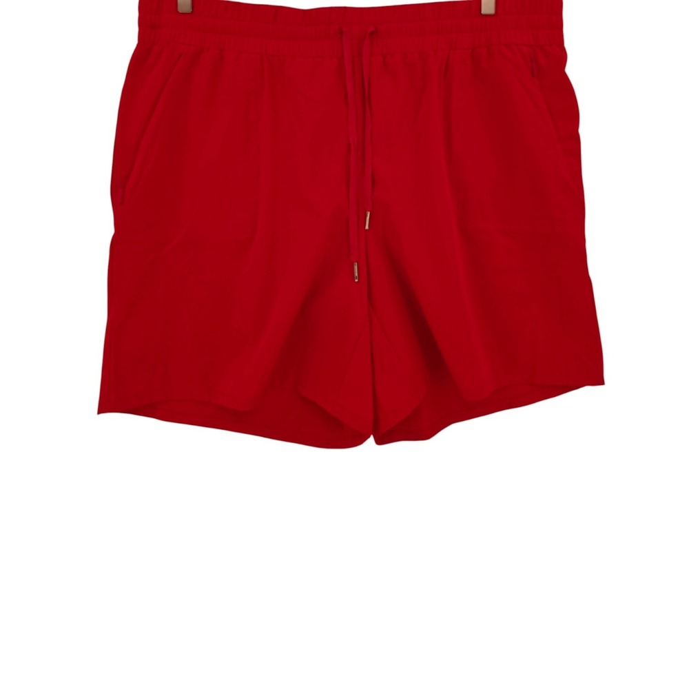 Chico's Womens XL Zen Sport Casual 7" Short in Flame Scarlett NWT